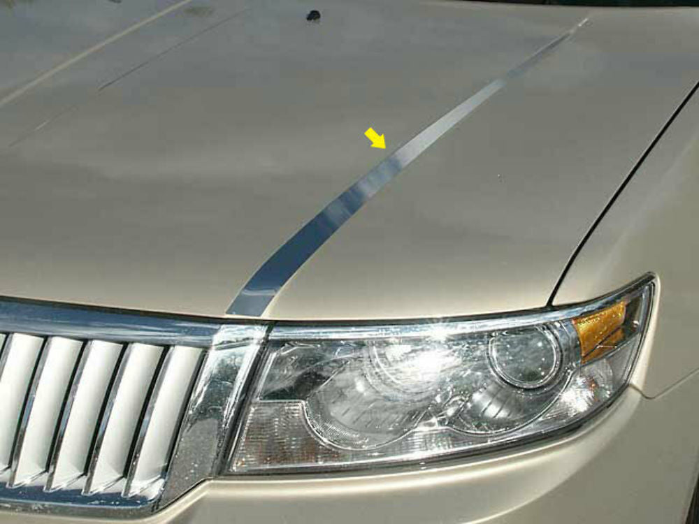 QAA HT46630 Polished Hood Trim 2Pc Fits 06-06 Zephyr Sedan