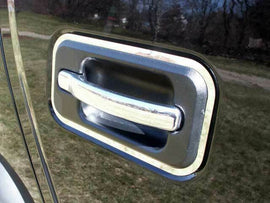 QAA HV43021 Polished Door Handle Trim 4Pc Fits 03-07 H2