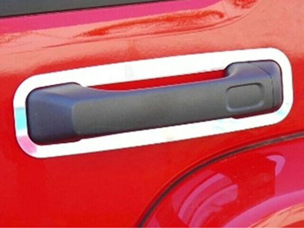 QAA HV46313 Polished Door Handle Trim 4Pc Fits 06-09 H3