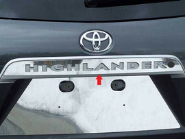 LB28111 Polished Top License Bar Trim 1Pc Fits 08-13 Highlander