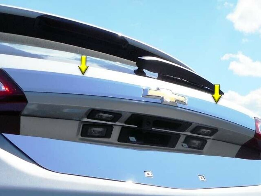 QAA LB58160 Polished Top License Bar Trim 2Pc Fits 18-23 Equinox