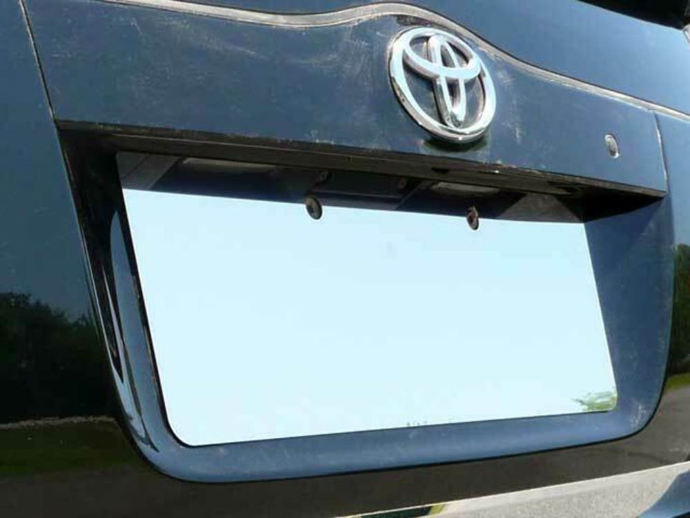 QAA LP24135 Polished License Plate Bezel 1Pc Fits 04-09 Prius