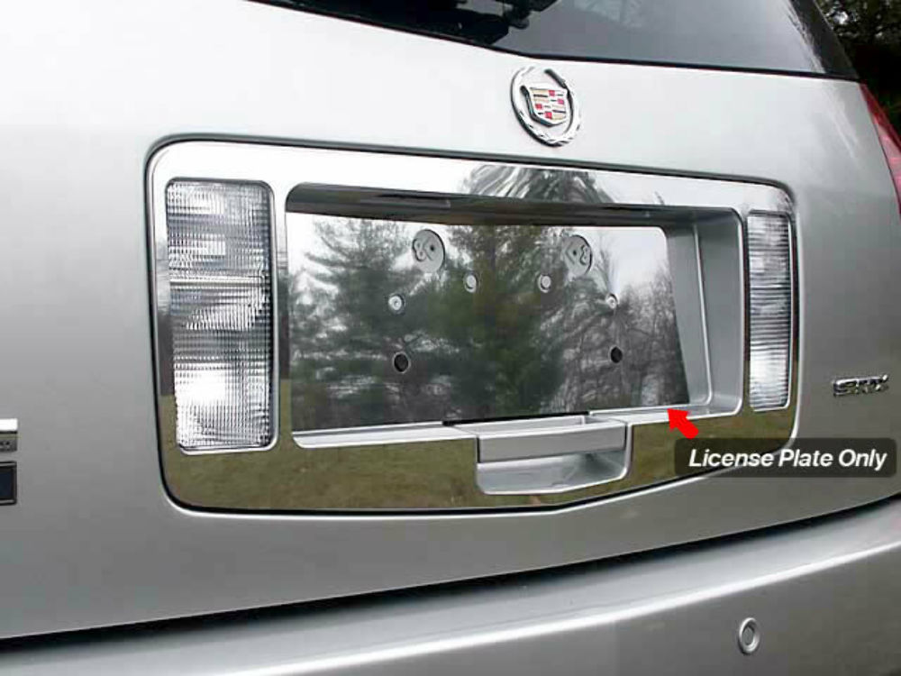 QAA LP44260 Polished License Plate Bezel 1Pc Fits 04-09 SRX