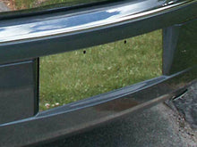 Load image into Gallery viewer, QAA LP45760 Polished License Plate Bezel 1Pc Fits 05-10 300 Sedan