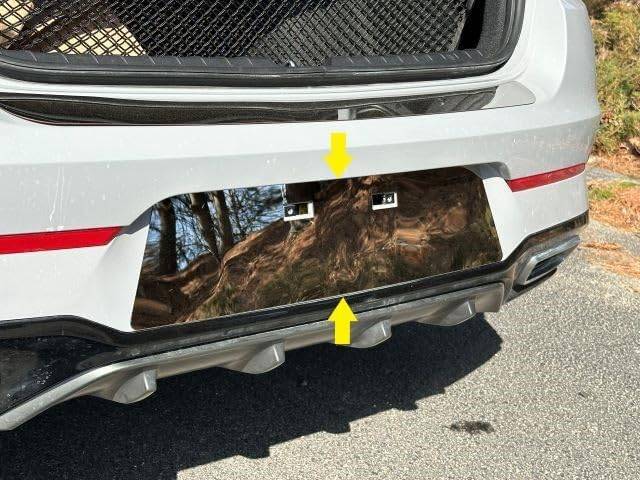 QAA LP71805 Polished License Plate Bezel 1Pc Fits 21-26 K5 Sedan