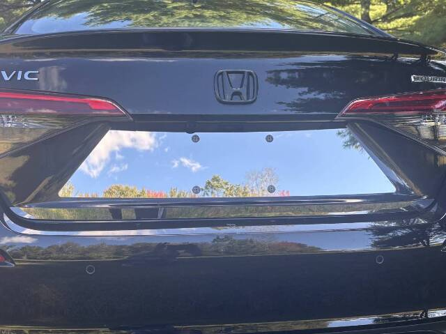 QAA LP72214 Polished License Plate Bezel 1Pc Fits 22-26 Civic Sedan