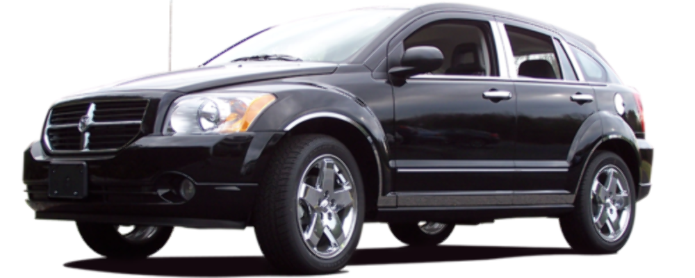 LPS47950 Polished License Plate Surround Trim 1Pc Fits 07-12 Caliber