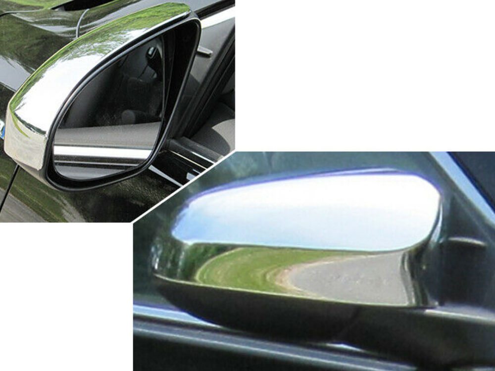 QAA MC12130 Chrome Mirror Cover Set 2Pc Fits 12-14 Camry Sedan