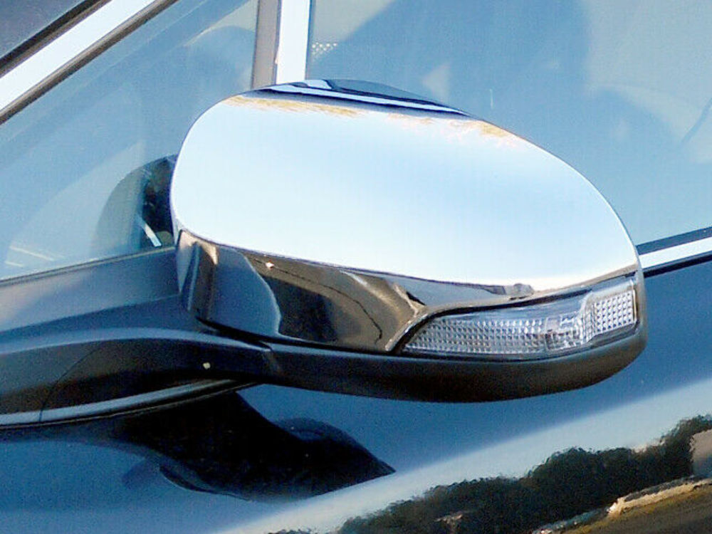 QAA MC14112 Chrome Mirror Cover Set 2Pc Fits 14-16 Corolla Sedan