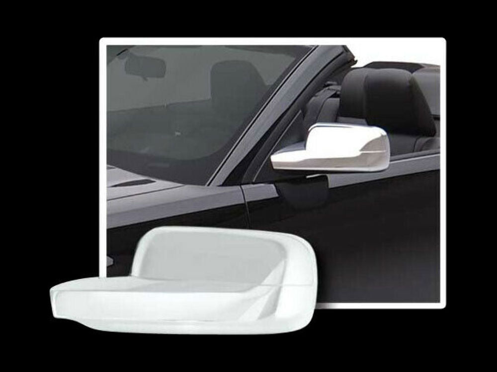 QAA MC45351 Chrome Mirror Cover Set 2Pc Fits 05-09 Mustang Coupe