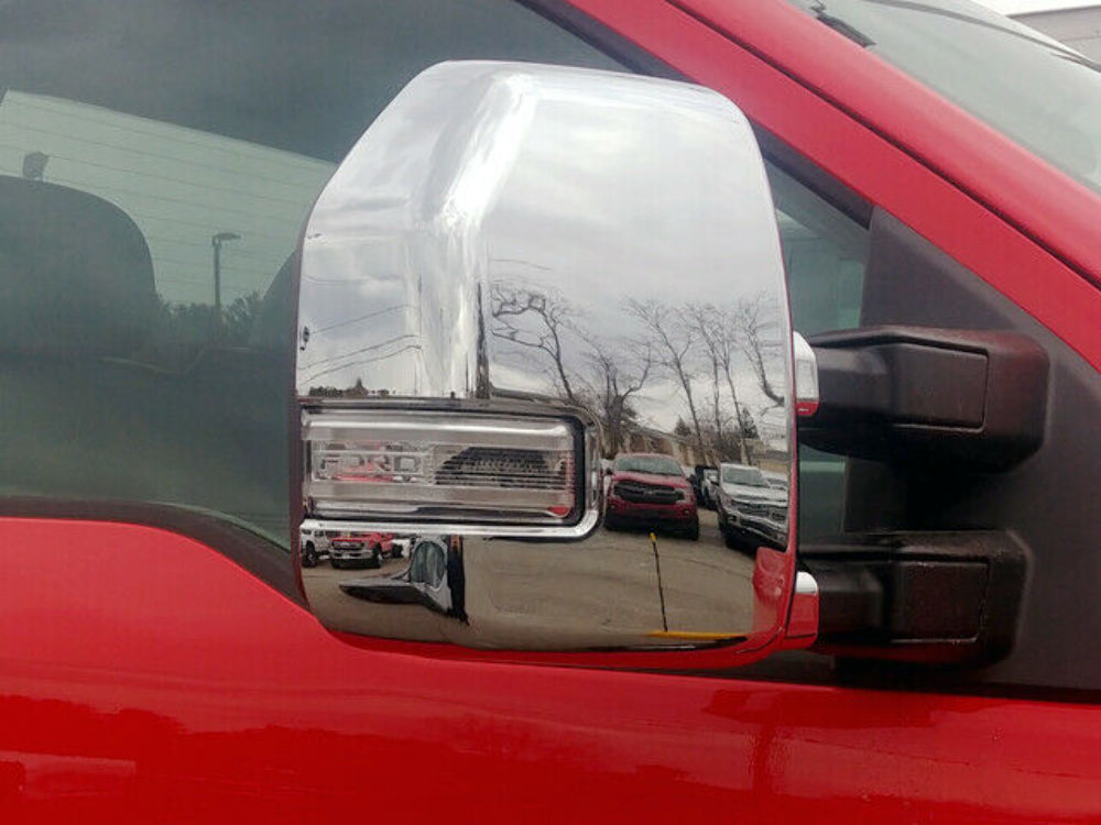 QAA MC57322 Chrome Mirror Cover Set 2Pc Fits 17-20 F-150