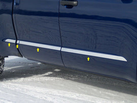 MI14146 Polished Side Insert Trim 8Pc Fits 14-21 Tundra Double Cab