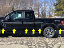 Load image into Gallery viewer, QAA Polished Side Insert Trim 12Pc Fits 21-26 F-150 Super Cab