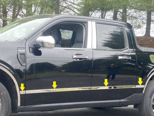 QAA MI62311 Polished Side Insert Trim 8Pc Fits 22-26 Maverick