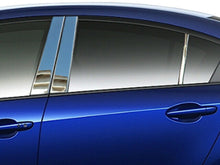 Load image into Gallery viewer, QAA PP10751 Polished Pillar Post Trim 6Pc Fits 10-13 Mazda3 Sedan