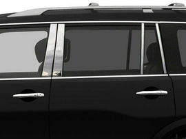 QAA PP11055 Polished Pillar Post Trim 8Pc Fits 17-23 Armada