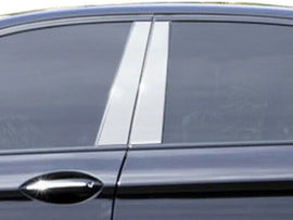 QAA PP11930 Polished Pillar Post Trim 4Pc Fits 11-16 5 Series Sedan