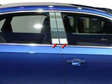 Load image into Gallery viewer, QAA PP12675 Polished Pillar Post Trim 4Pc Fits 12-19 Passat Sedan