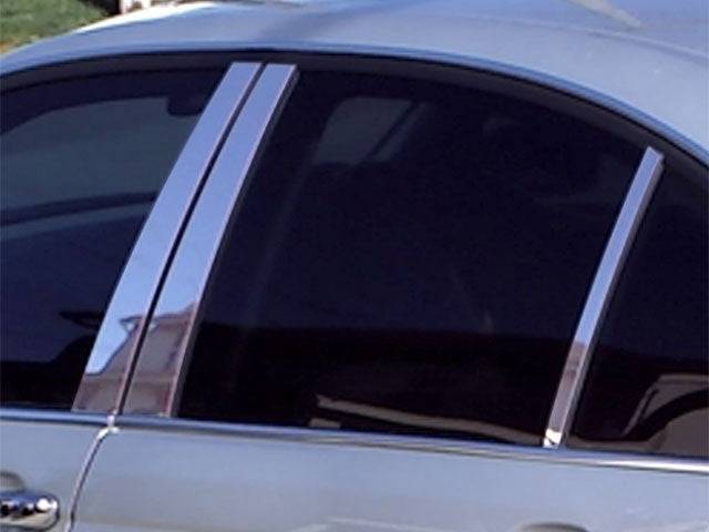 QAA PP12906 Polished Pillar Post Trim 6Pc Fits 12-18 3 Series Sedan