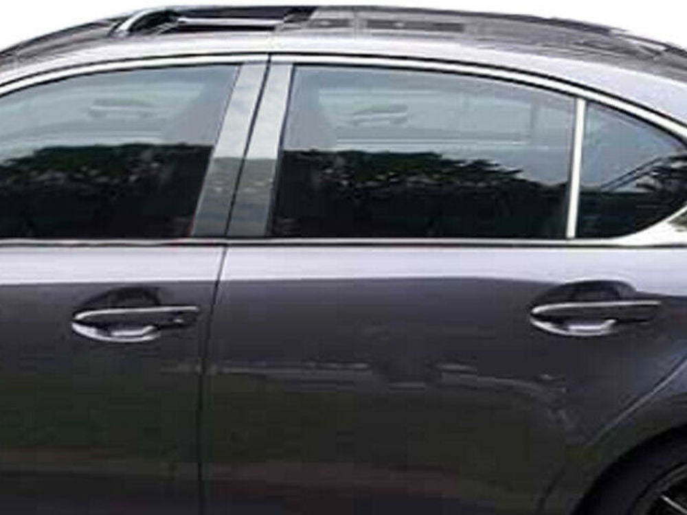 QAA PP13109 Polished Pillar Post Trim 6Pc Fits 13-20 GS Sedan