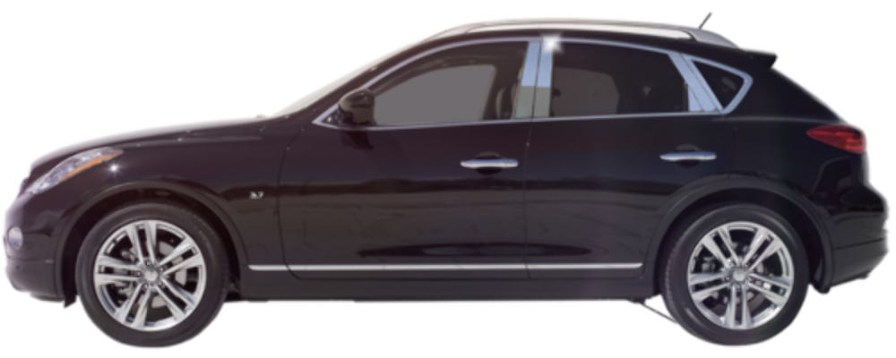QAA PP14040 Polished Pillar Post Trim 4Pc Fits 14-17 QX50