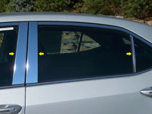 Load image into Gallery viewer, QAA PP14113 Polished Pillar Post Trim 6Pc Fits 14-19 Corolla Sedan