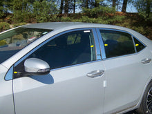 Load image into Gallery viewer, QAA PP14114 Polished Pillar Post Trim 8Pc Fits 14-19 Corolla Sedan