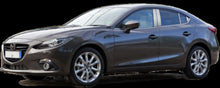 Load image into Gallery viewer, QAA PP14752 Polished Pillar Post Trim 8Pc Fits 14-18 Mazda3 Sedan