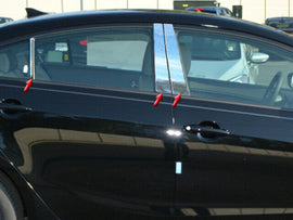 QAA PP14811 Polished Pillar Post Trim 6Pc Fits 14-18 Forte Sedan