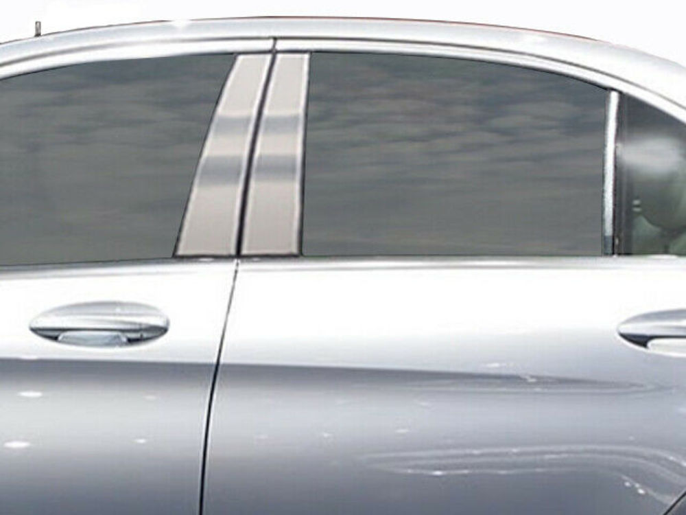 QAA PP15082 Polished Pillar Post Trim 6Pc Fits 15-21 C Class Sedan