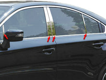 Load image into Gallery viewer, QAA PP15447 Polished Pillar Post Trim 8Pc Fits 15-19 Legacy Sedan