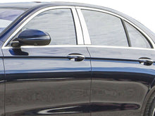 Load image into Gallery viewer, QAA PP17060 Polished Pillar Post Trim 4Pc Fits 17-23 E Class Sedan