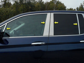 QAA PP17242 Polished Pillar Post Trim 8Pc Fits 17-23 Ridgeline