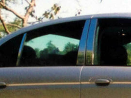 QAA PP20099 Polished Pillar Post Trim 6Pc Fits 00-02 S-Type Sedan