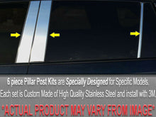 Load image into Gallery viewer, QAA PP22666 Polished Pillar Post Trim 6Pc Fits 99-04 Jetta Sedan