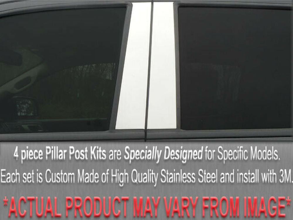 QAA PP22930 Polished Pillar Post Trim 4Pc Fits 97-03 5 Series Sedan