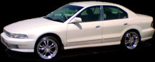 Load image into Gallery viewer, QAA PP23001 Polished Pillar Post Trim 4Pc Fits 99-03 Galant Sedan