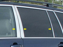 Load image into Gallery viewer, QAA PP24111 Polished Pillar Post Trim 6Pc Fits 01-07 Highlander