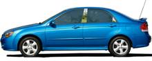 Load image into Gallery viewer, QAA PP24810 Polished Pillar Post Trim 4Pc Fits 05-09 Spectra Sedan
