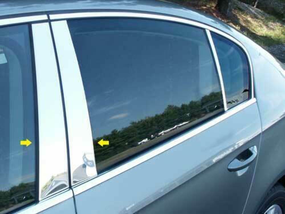 QAA PP26675 Polished Pillar Post Trim 4Pc Fits 06-10 Passat Sedan