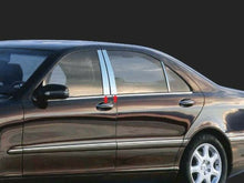 Load image into Gallery viewer, QAA PP27085 Polished Pillar Post Trim 4Pc Fits 07-13 S Class Sedan