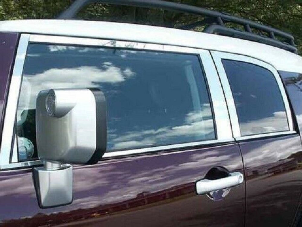 QAA PP27142 Polished Pillar Post Trim 8Pc Fits 07-14 FJ Cruiser