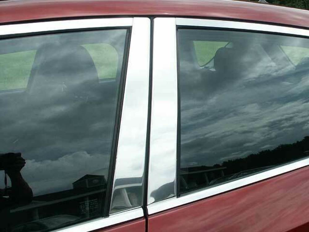 QAA PP27750 Polished Pillar Post Trim 4Pc Fits 04-09 Mazda3 Sedan