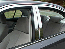 Load image into Gallery viewer, QAA PP27805 Polished Pillar Post Trim 4Pc Fits 06-10 Optima Sedan