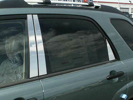 QAA PP28836 Polished Pillar Post Trim 6Pc Fits 05-10 Sportage