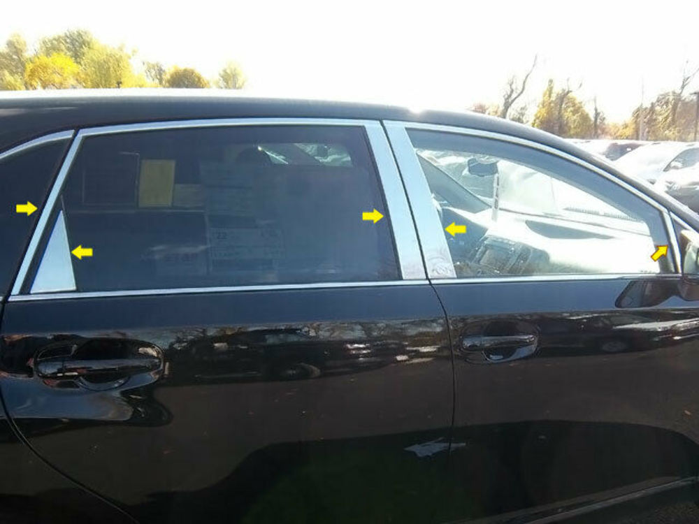 QAA PP29158 Polished Pillar Post Trim 10Pc Fits 09-15 Venza