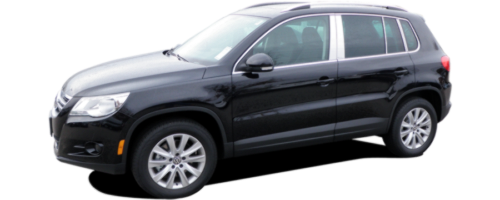 QAA PP29652 Polished Pillar Post Trim 8Pc Fits 09-17 Tiguan