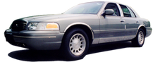 Load image into Gallery viewer, PP32481 Polished Pillar Post Trim 6Pc Fits 92-11 Grand Marquis Sedan