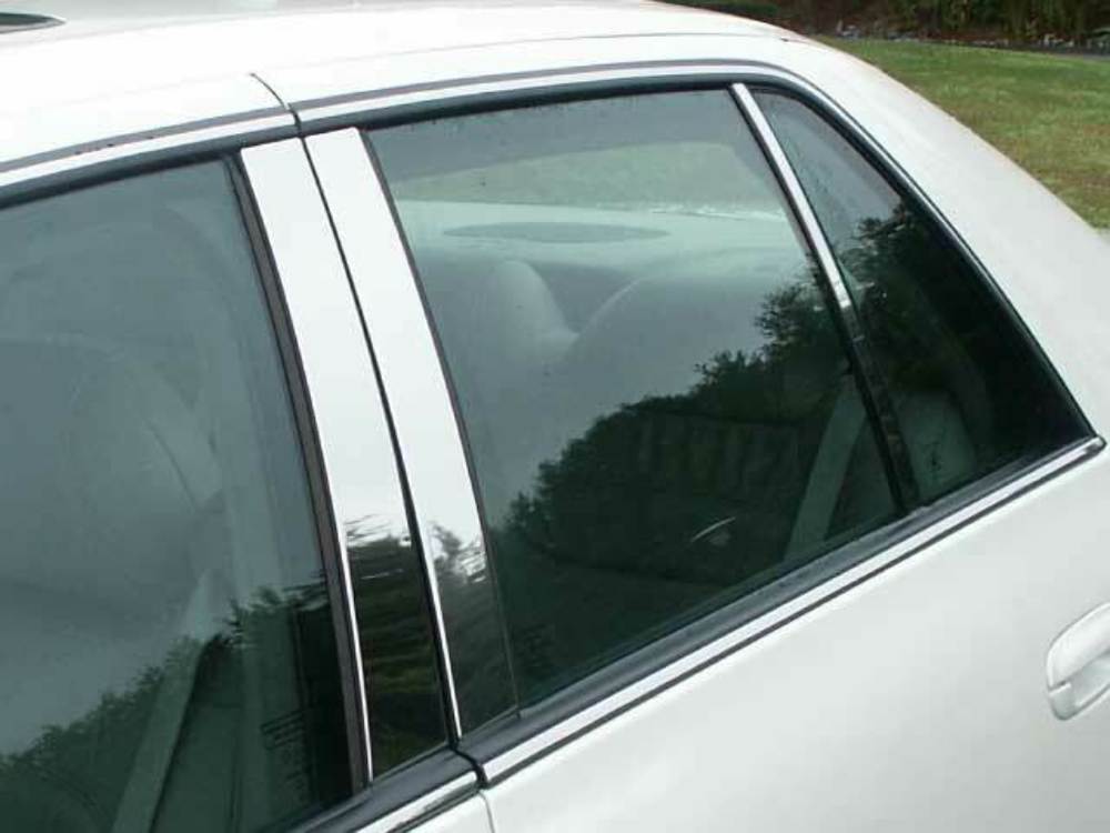 QAA PP40246 Polished Pillar Post Trim 6Pc Fits 00-05 DeVille Sedan