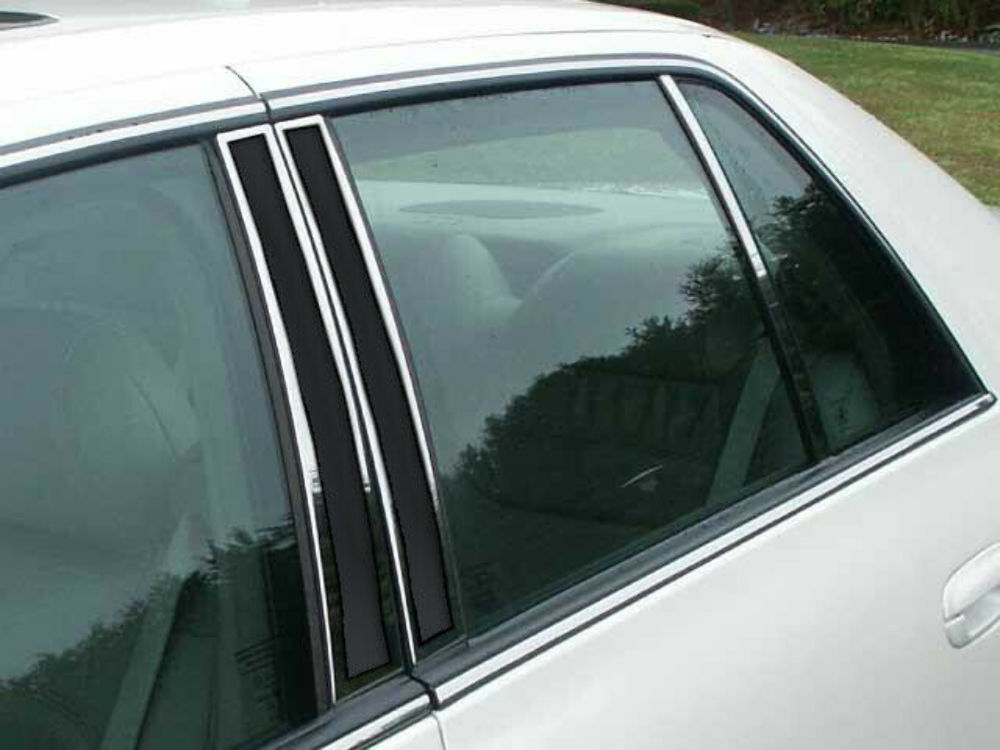 QAA PP40246-OL Polished Pillar Post Trim 6Pc Fits 00-05 DeVille Sedan